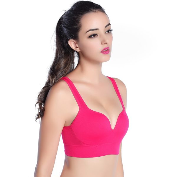 Women Sports Bra Racerback Seamless Wireless Bras Sleep Top Tank - Image 3