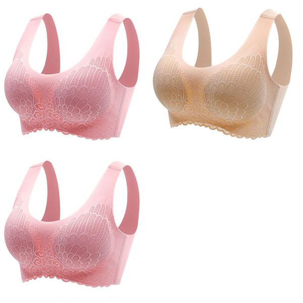 3pcs Latex Bra Seamless Bras For Women Underwear BH Push Up Bralette With Pad Vest Top Bra - Image 17