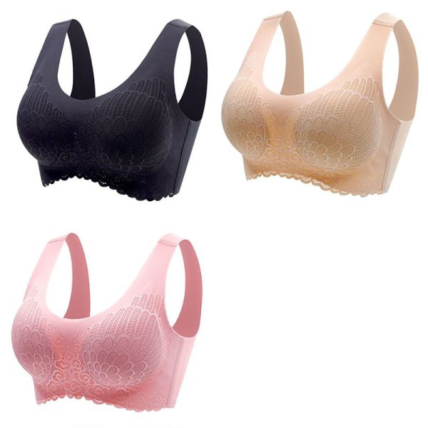 3pcs Latex Bra Seamless Bras For Women Underwear BH Push Up Bralette With Pad Vest Top Bra - Image 28