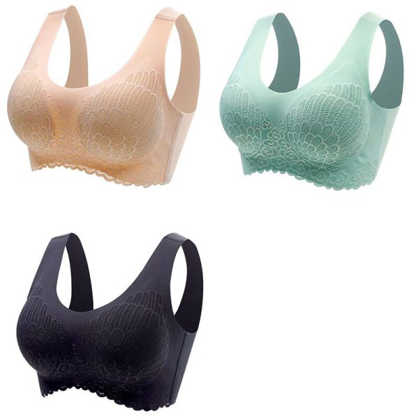 3pcs Latex Bra Seamless Bras For Women Underwear BH Push Up Bralette With Pad Vest Top Bra - Image 27