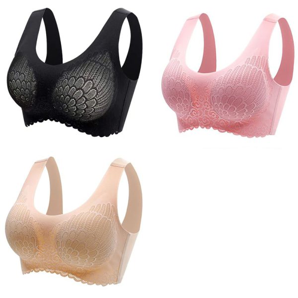 3pcs Latex Bra Seamless Bras For Women Underwear BH Push Up Bralette With Pad Vest Top Bra - Image 15