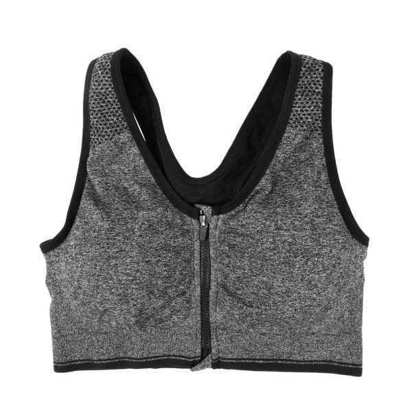 7 Colors Women Zipper Push Up Sports Bras,Padded Wirefree Shockproof Gym Fitness Athletic Running Yoga Vest Sports Tops-in Sports Bras - Image 2