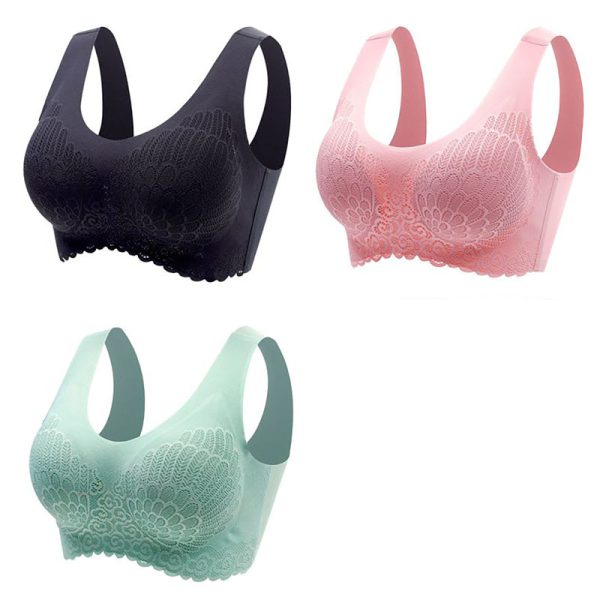 3pcs Latex Bra Seamless Bras For Women Underwear BH Push Up Bralette With Pad Vest Top Bra - Image 29