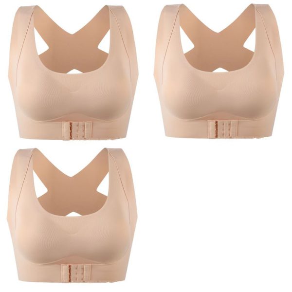 1pcs/2pcs/3pcs Women Bras For Women Push Up Bra Posture Corrector Bralette Front Closure Female Underwear Cross Back Tops - Image 11