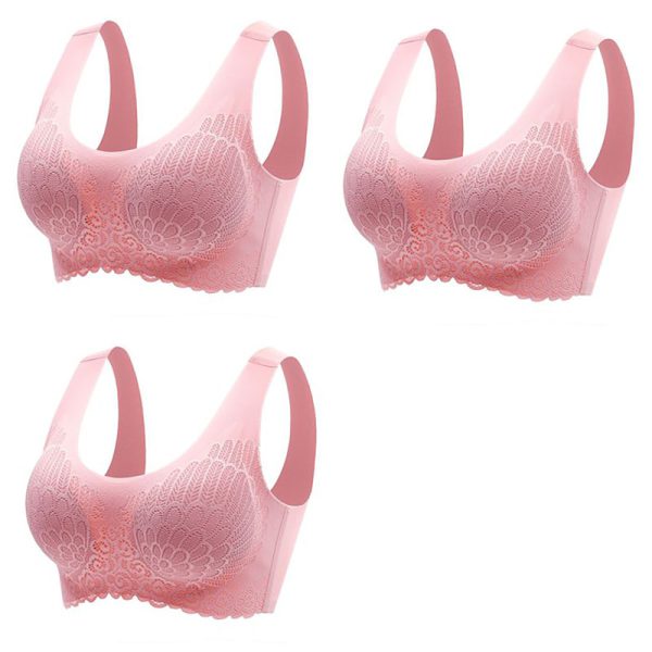 3pcs Latex Bra Seamless Bras For Women Underwear BH Push Up Bralette With Pad Vest Top Bra - Image 8